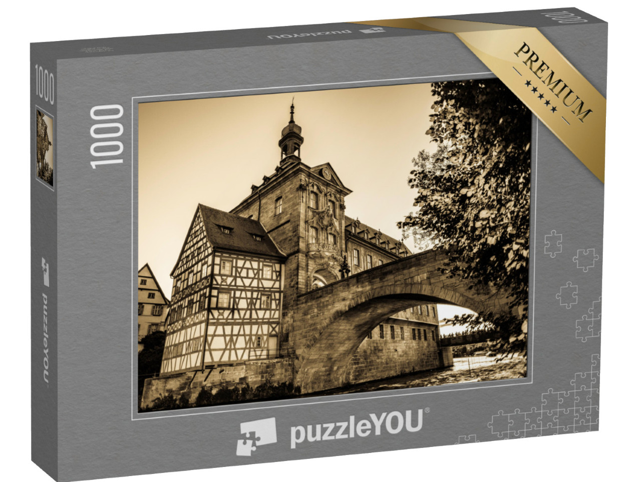 puzzle 1000 dílků „Stará radnice v Bambergu, Německo“