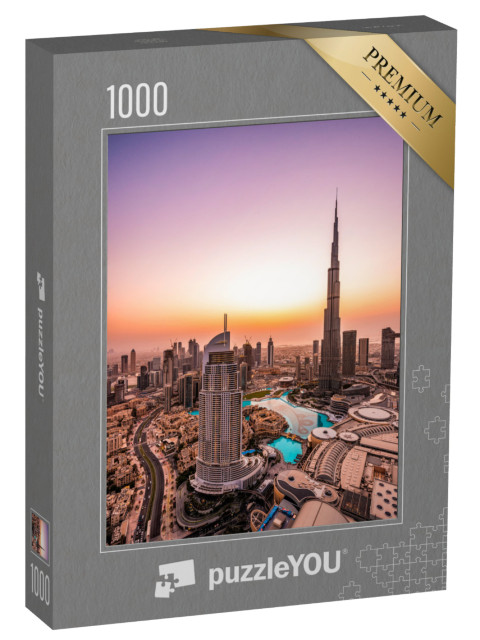 puzzle 1000 dílků „Centrum Dubaje při západu slunce“