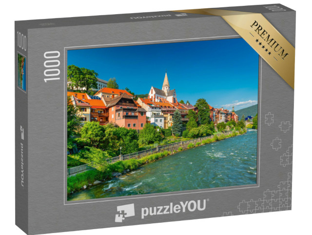 puzzle 1000 dílků „Krásné rakouské město Murau v západním Štýrsku“