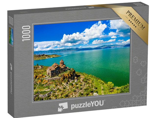 puzzle 1000 dílků „Klášter Hayravank na břehu jezera Sevan, Arménie“