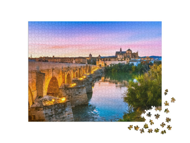 puzzle 1000 dílků „Tichý soumrak v Córdobě, Andalusie, Španělsko“