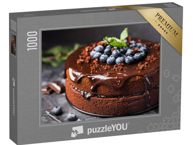 puzzle 1000 dílků „Valentýnský dort ve tvaru srdce“