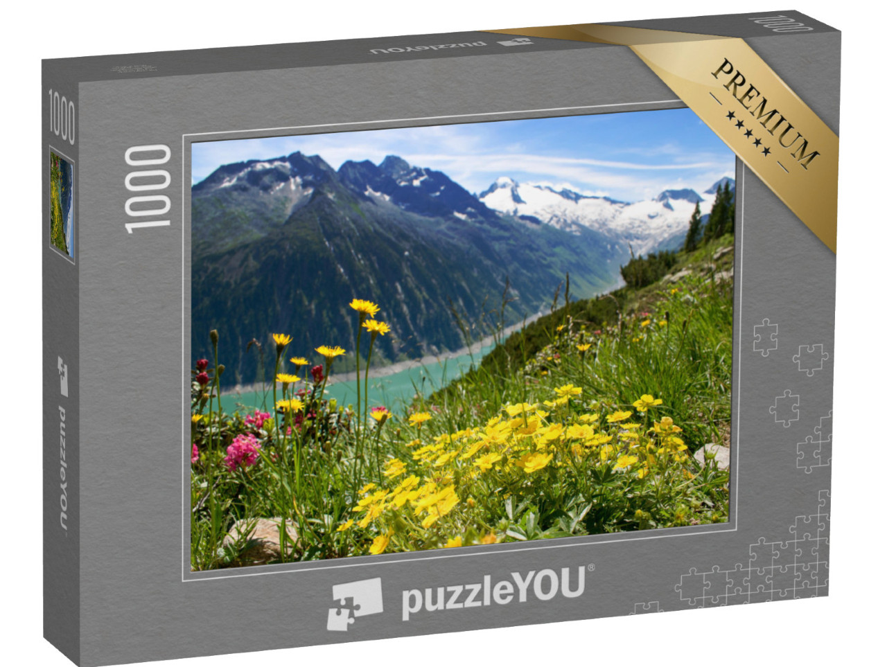 puzzle 1000 dílků „Zillertalské Alpy, Rakousko“