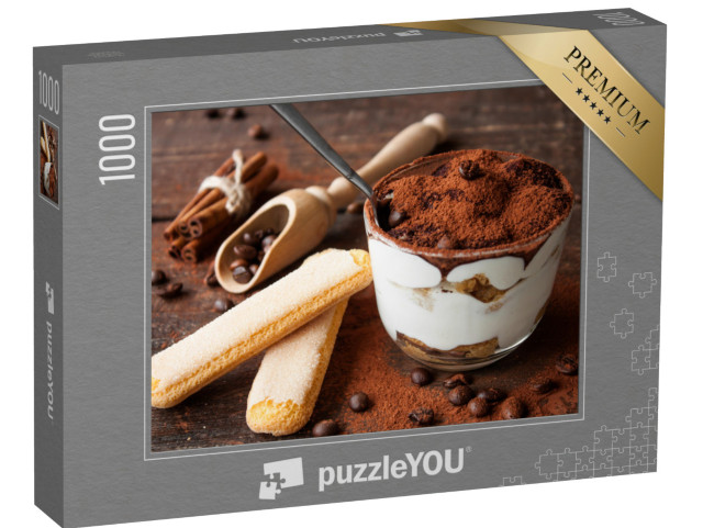 puzzle 1000 dílků „Čerstvé domácí tiramisu“