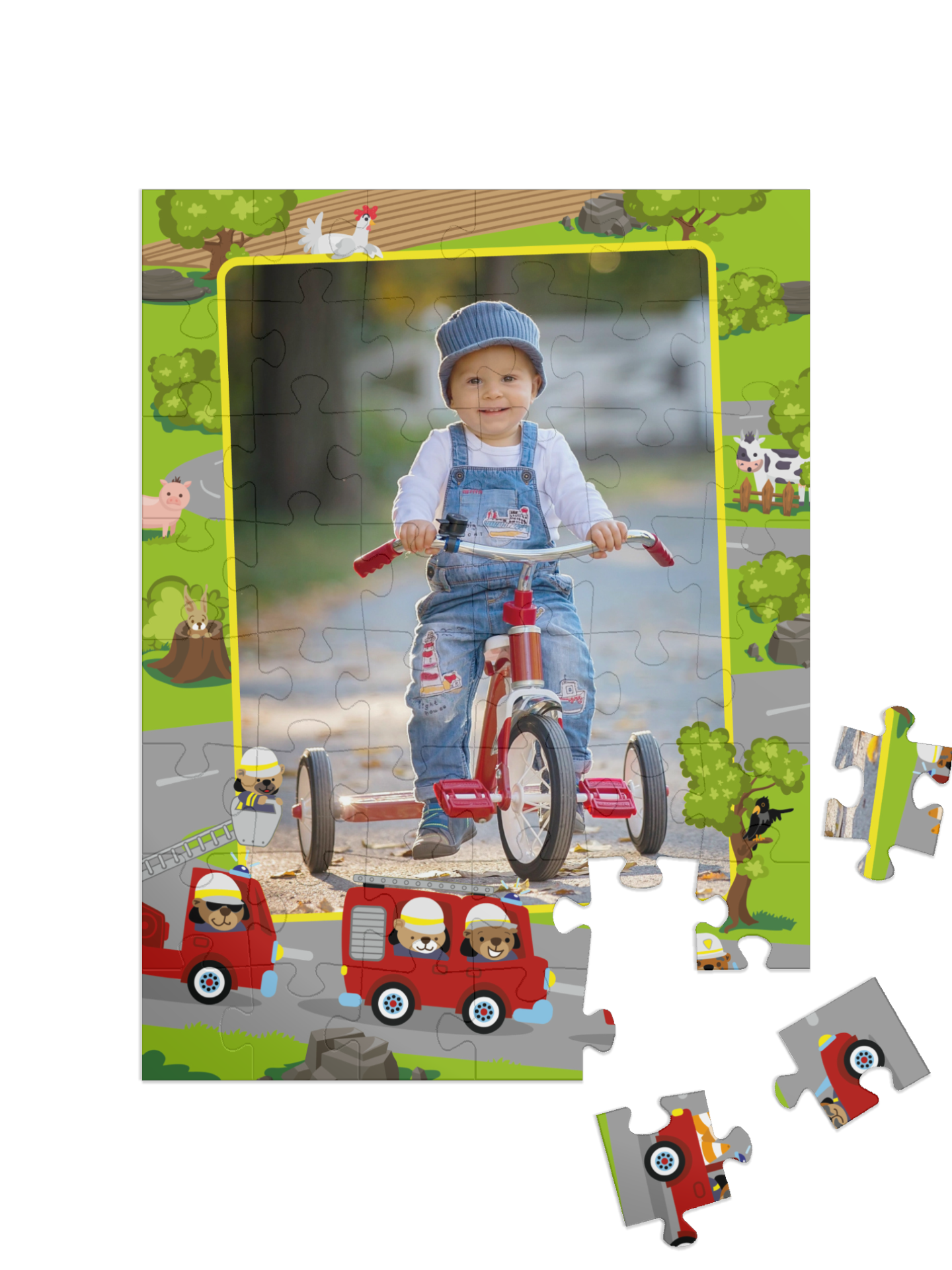 „Výjezd“ puzzle na výšku