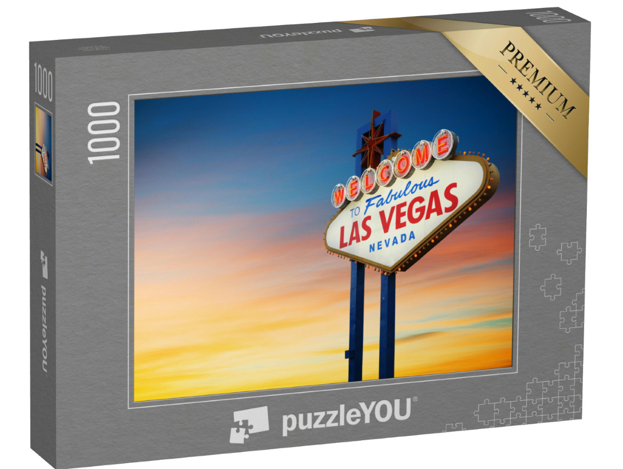puzzle 1000 dílků „Nápis Las Vegas při západu slunce“