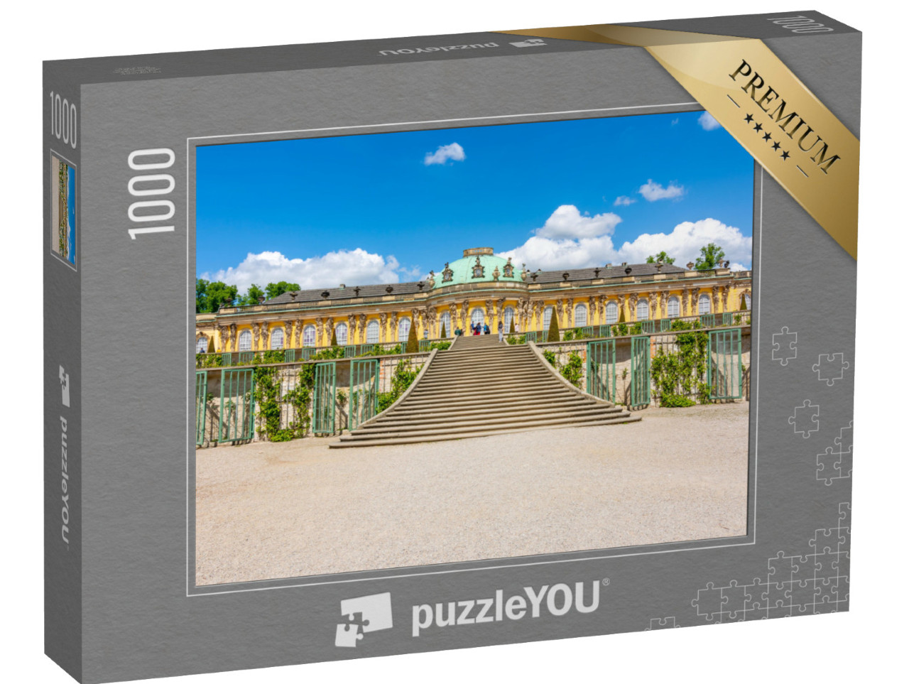 puzzle 1000 dílků „Zámek a park Sanssouci, Postupim, Německo“