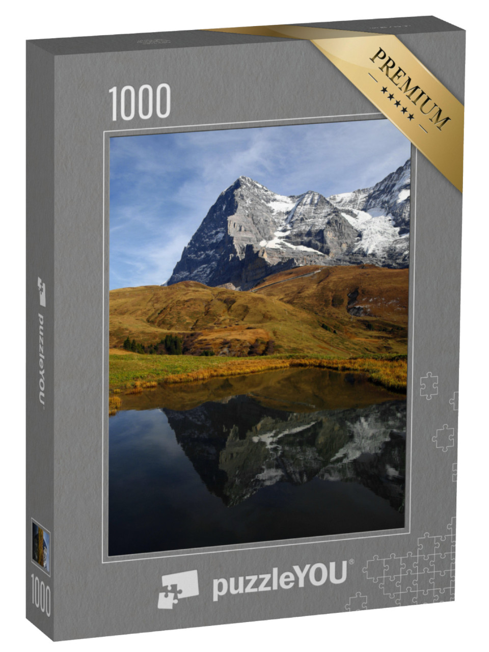 puzzle 1000 dílků „Eiger, Mönch a Jungfrau: triumvirát Bernských Alp“