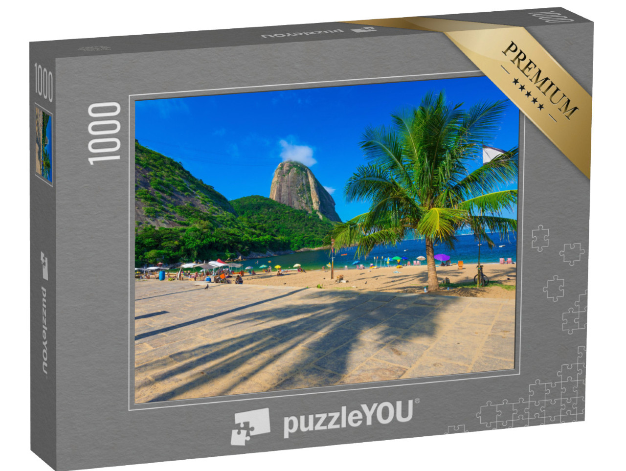 puzzle 1000 dílků „Hora Sugarloaf a pláž Vermelha, Rio de Janeiro, Brazílie“