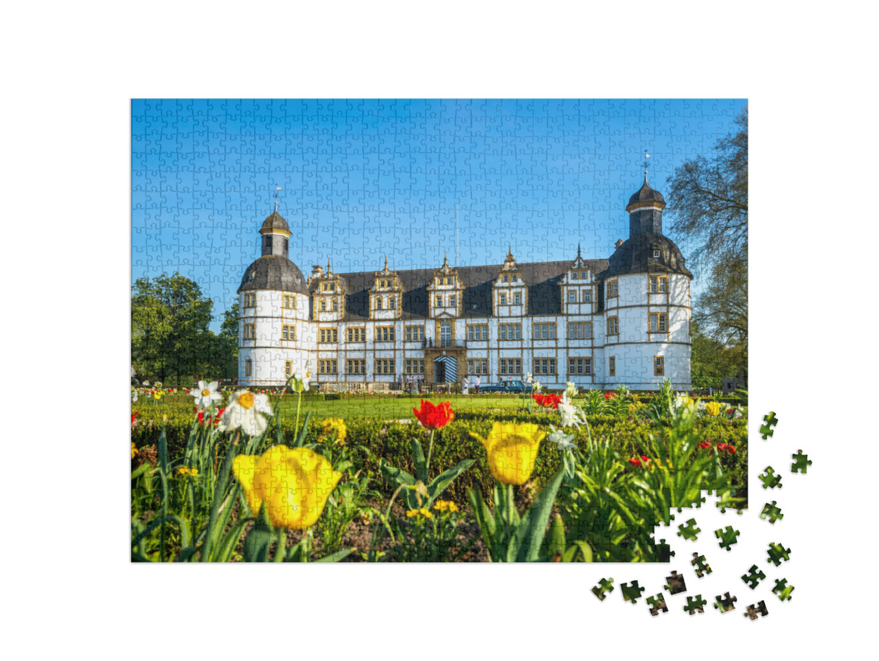 puzzle 1000 dílků „Zámek Neuhaus u Paderbornu, Německo“
