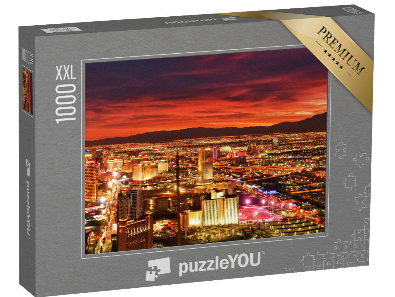 puzzle 1000 dílků XXL „Las Vegas po západu slunce“