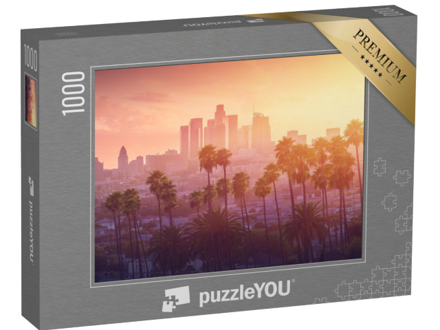 puzzle 1000 dílků „Los Angeles při západu slunce, Kalifornie, USA“