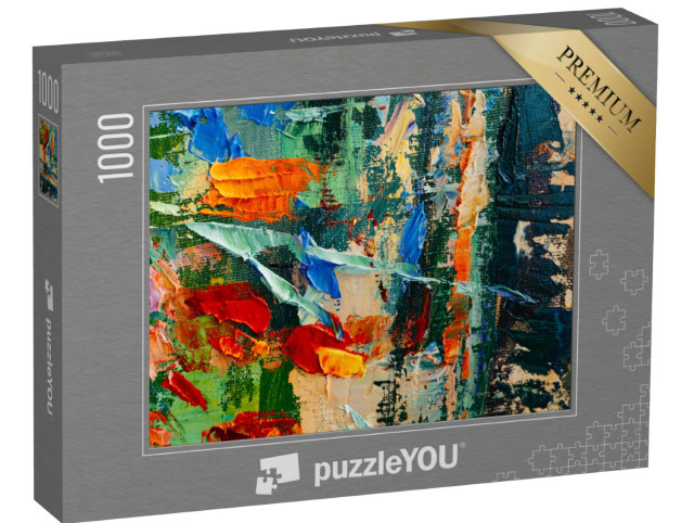 puzzle 1000 dílků „malované abstraktní umění“