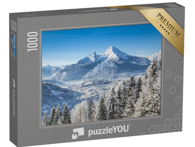 puzzle 1000 dílků „Bavorské Alpy s Berchtesgadenem a masivem Watzmann“