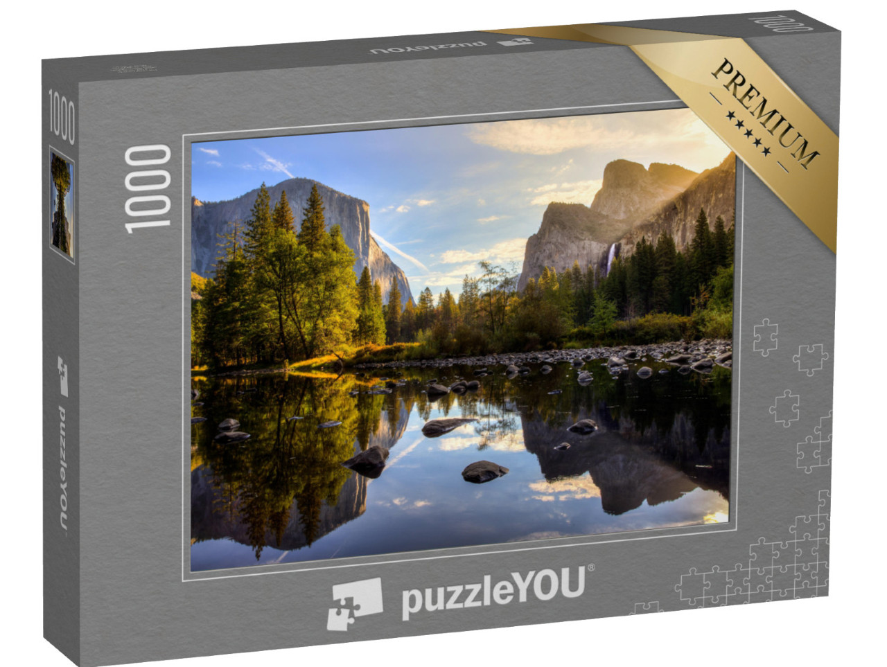 puzzle 1000 dílků „Východ slunce v Yosemitském údolí, Yosemitský národní park, Kalifornie“