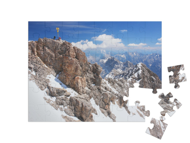 puzzle 48 dílků „Zugspitze, nejvyšší vrchol německých Alp“