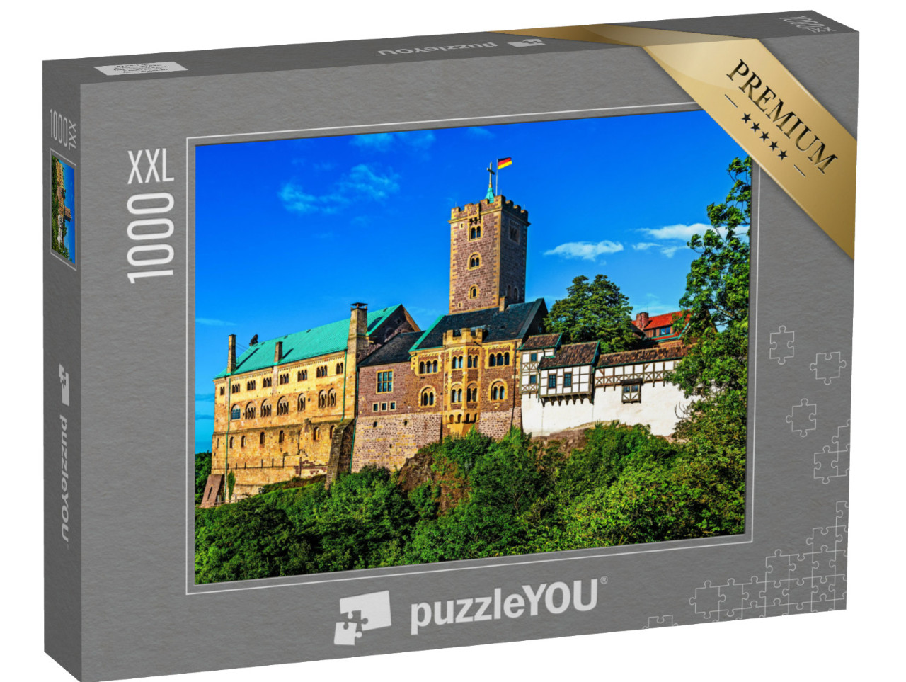 puzzle 1000 dílků XXL „Hrad Wartburg v Eisenachu, Durynsko, Německo“