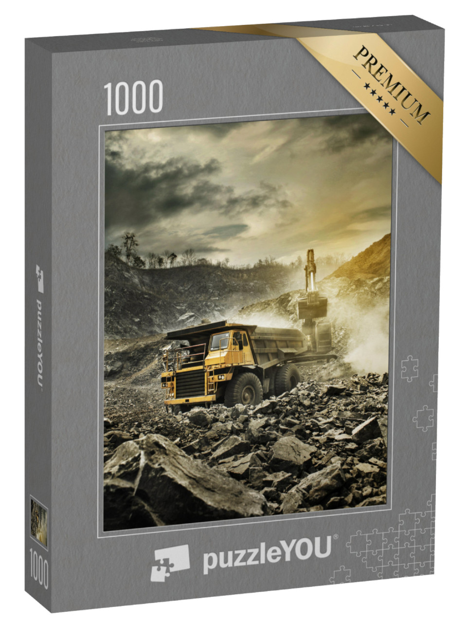puzzle 1000 dílků „Důlní sklápěč“