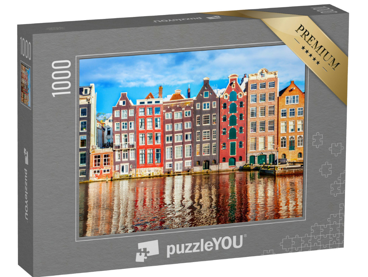 puzzle 1000 dílků „Taneční domy v Amsterdamu“