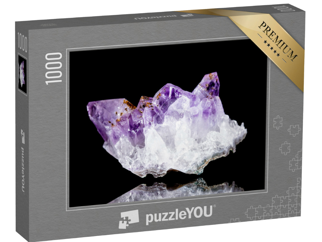 puzzle 1000 dílků „Surový minerál ametyst“