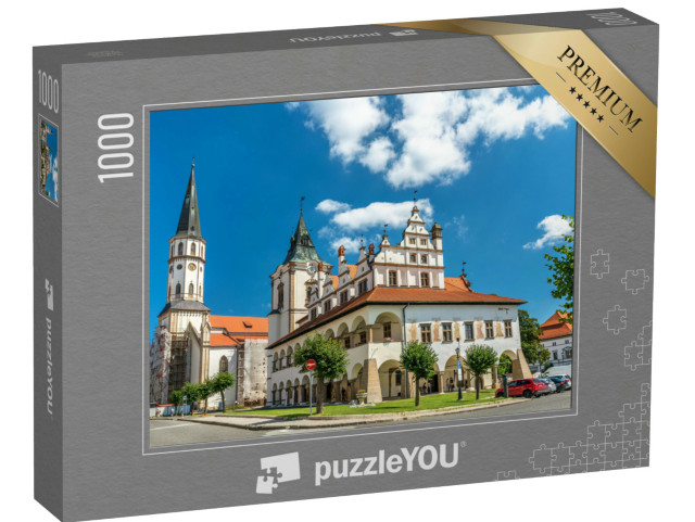 puzzle 1000 dílků „Radnice a kostel svatého Jakuba v Levoči, Slovensko“