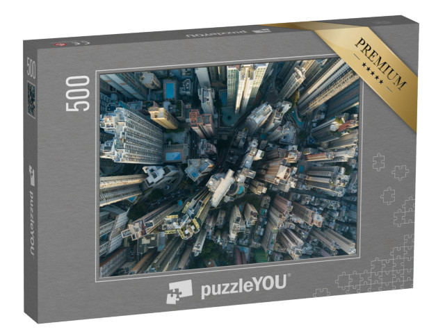 puzzle 500 dílků „Hongkongské mrakodrapy“