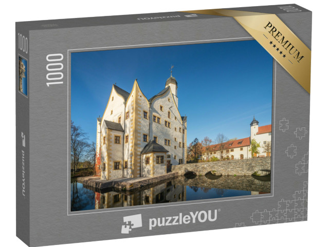 puzzle 1000 dílků „Hrad Klaffenbach u Chemnitz, Německo“