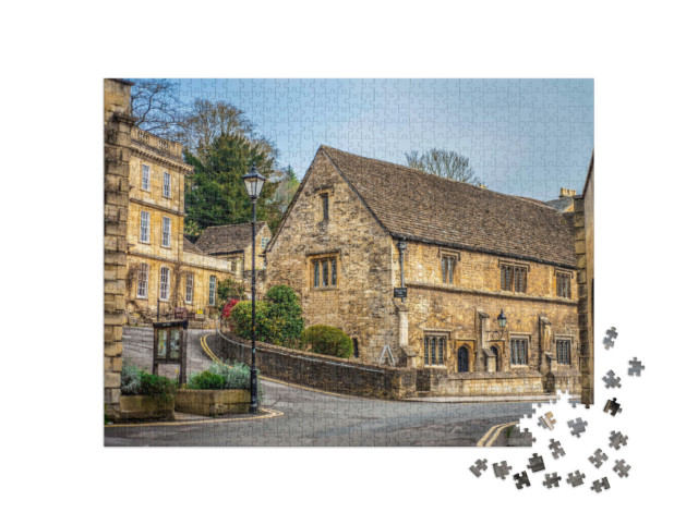 puzzle 1000 dílků „Dojmy z Bradfordu on Avon, Anglie“