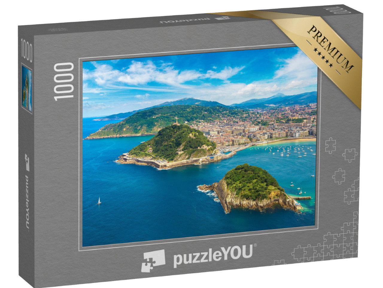 puzzle 1000 dílků „Panoramatický pohled na San Sebastian, Španělsko“