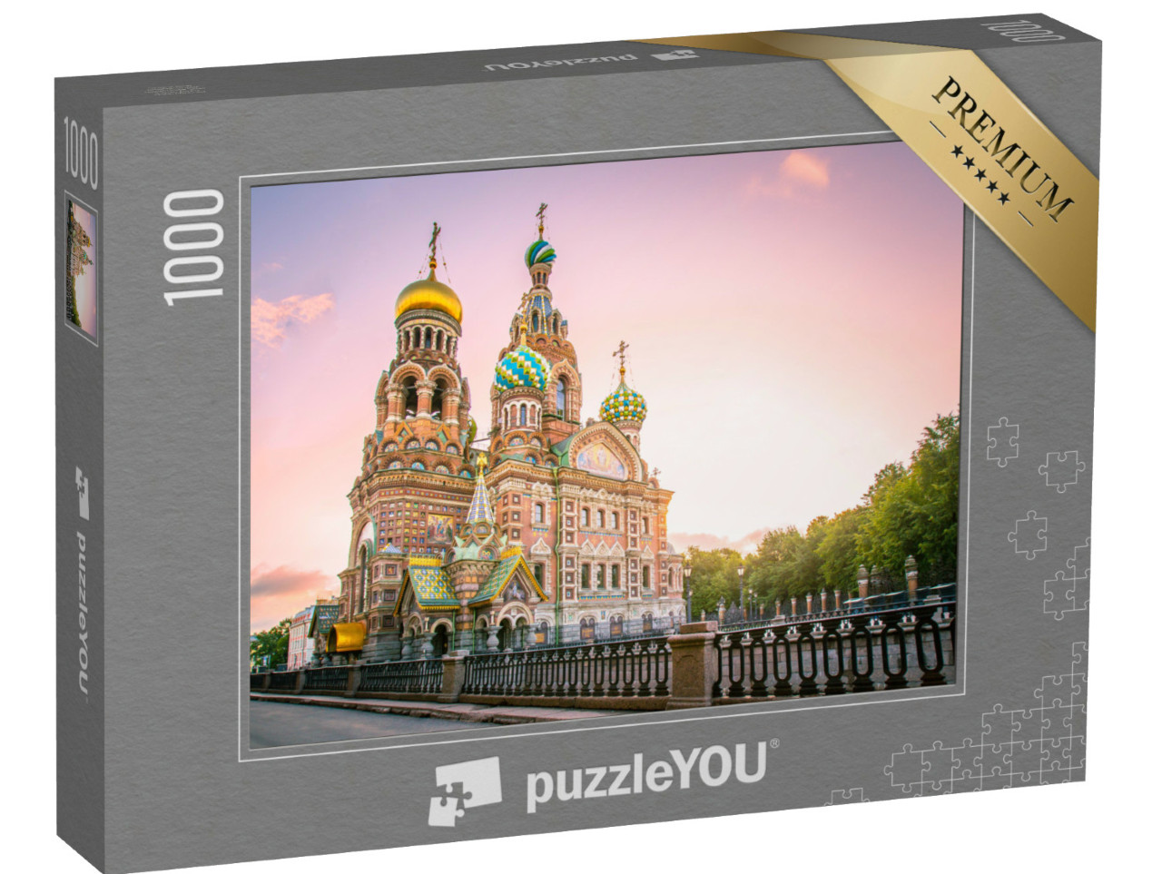 puzzle 1000 dílků „Katedrála Kristova vzkříšení, Petrohrad, Rusko“