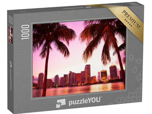 puzzle 1000 dílků „Panorama Miami na Floridě“