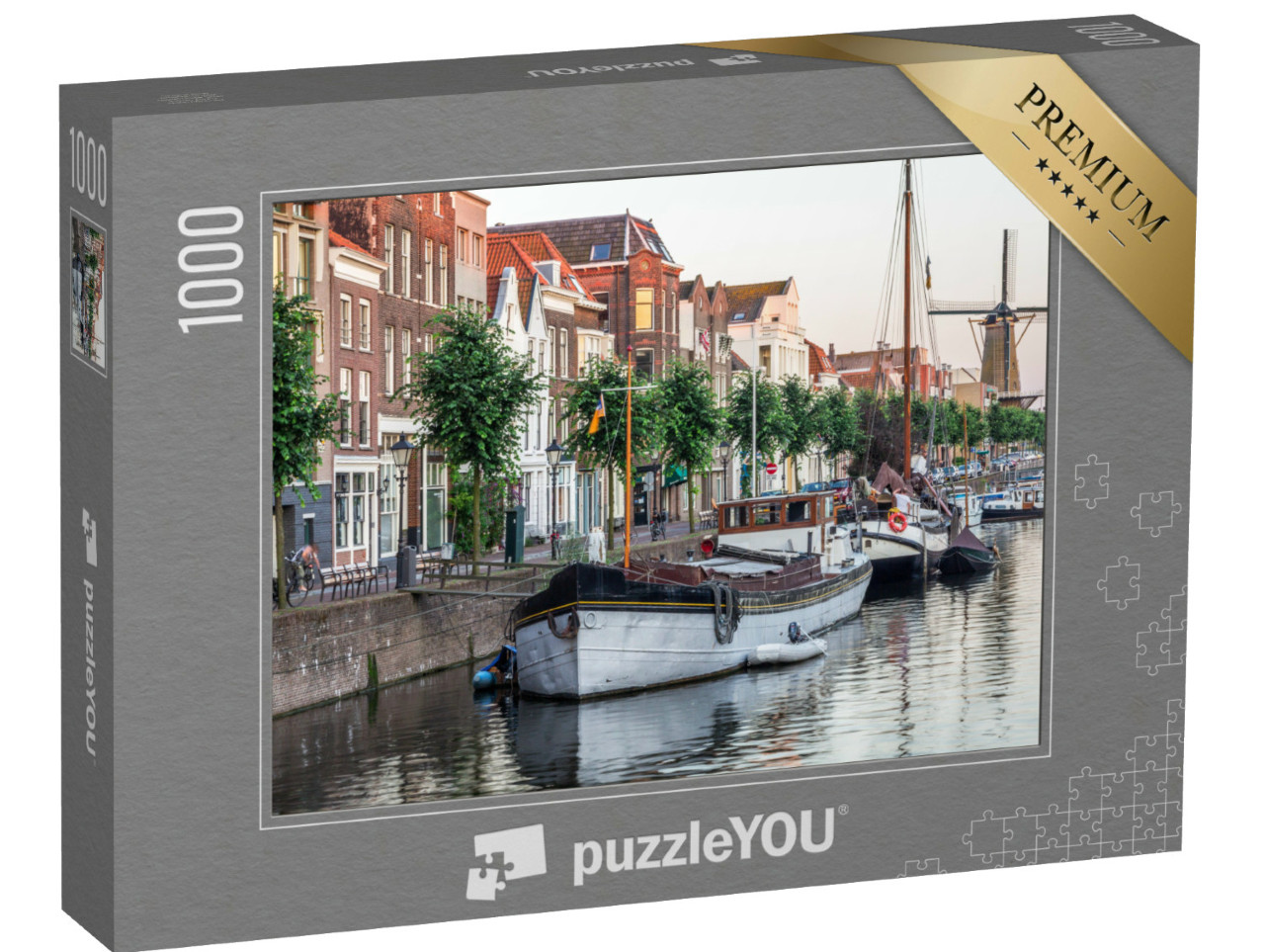 puzzle 1000 dílků „Pohled na Rotterdam, Nizozemsko“