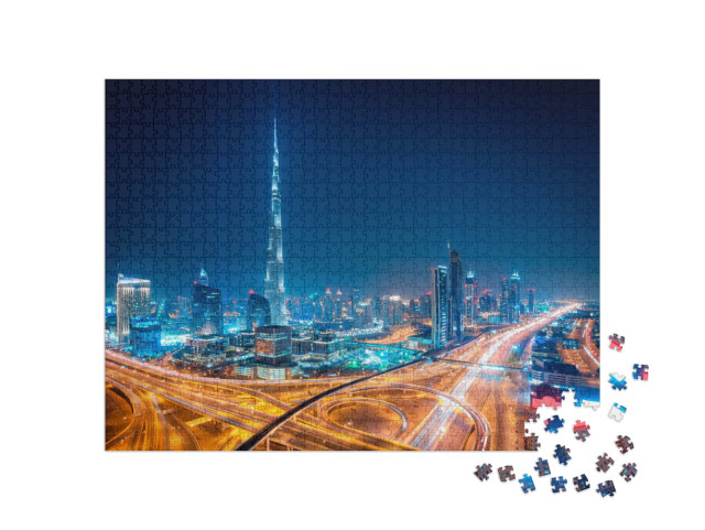 puzzle 1000 dílků „Dubaj v noci“