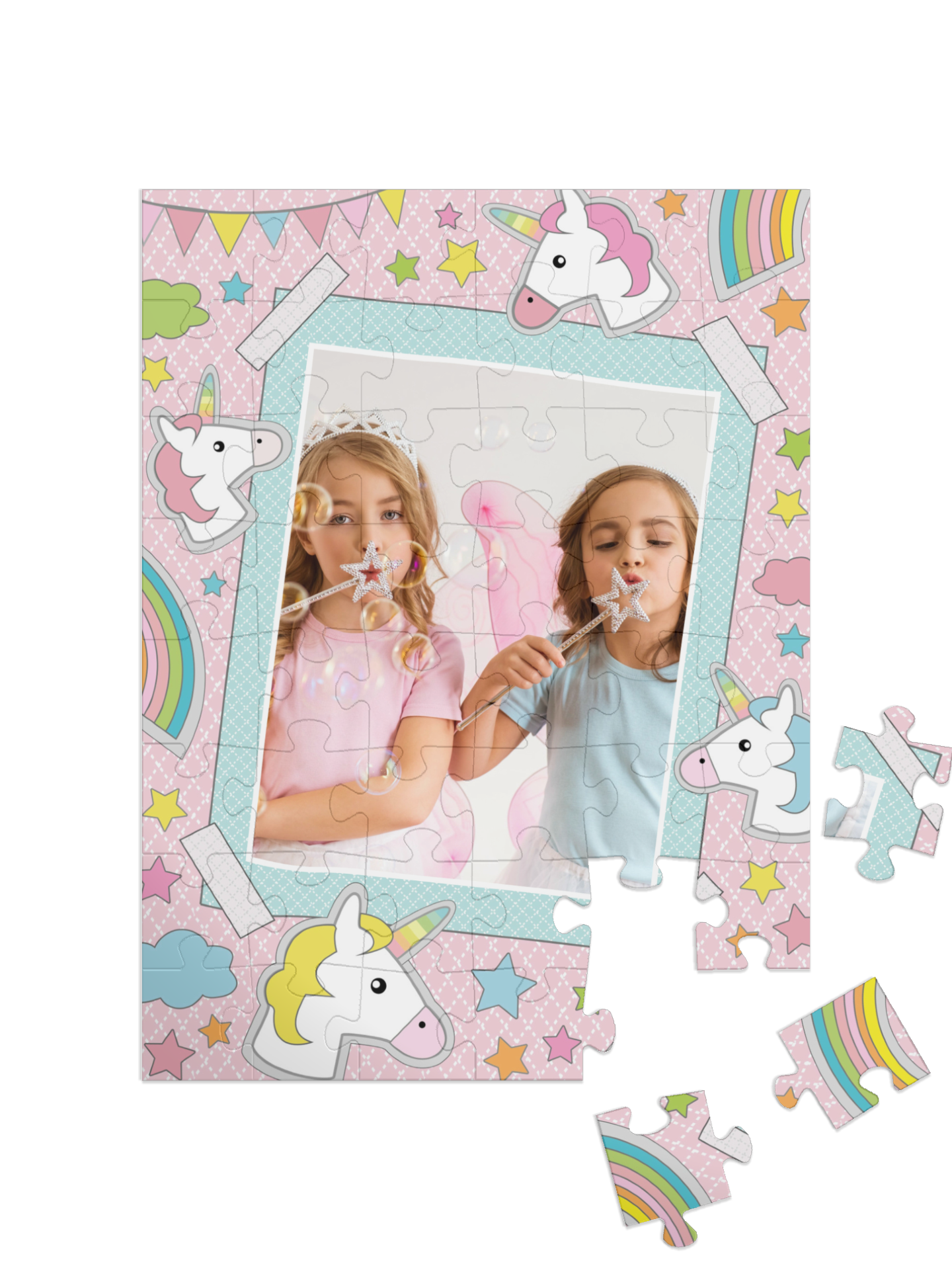 „Samolepky štěstí“ puzzle na výšku