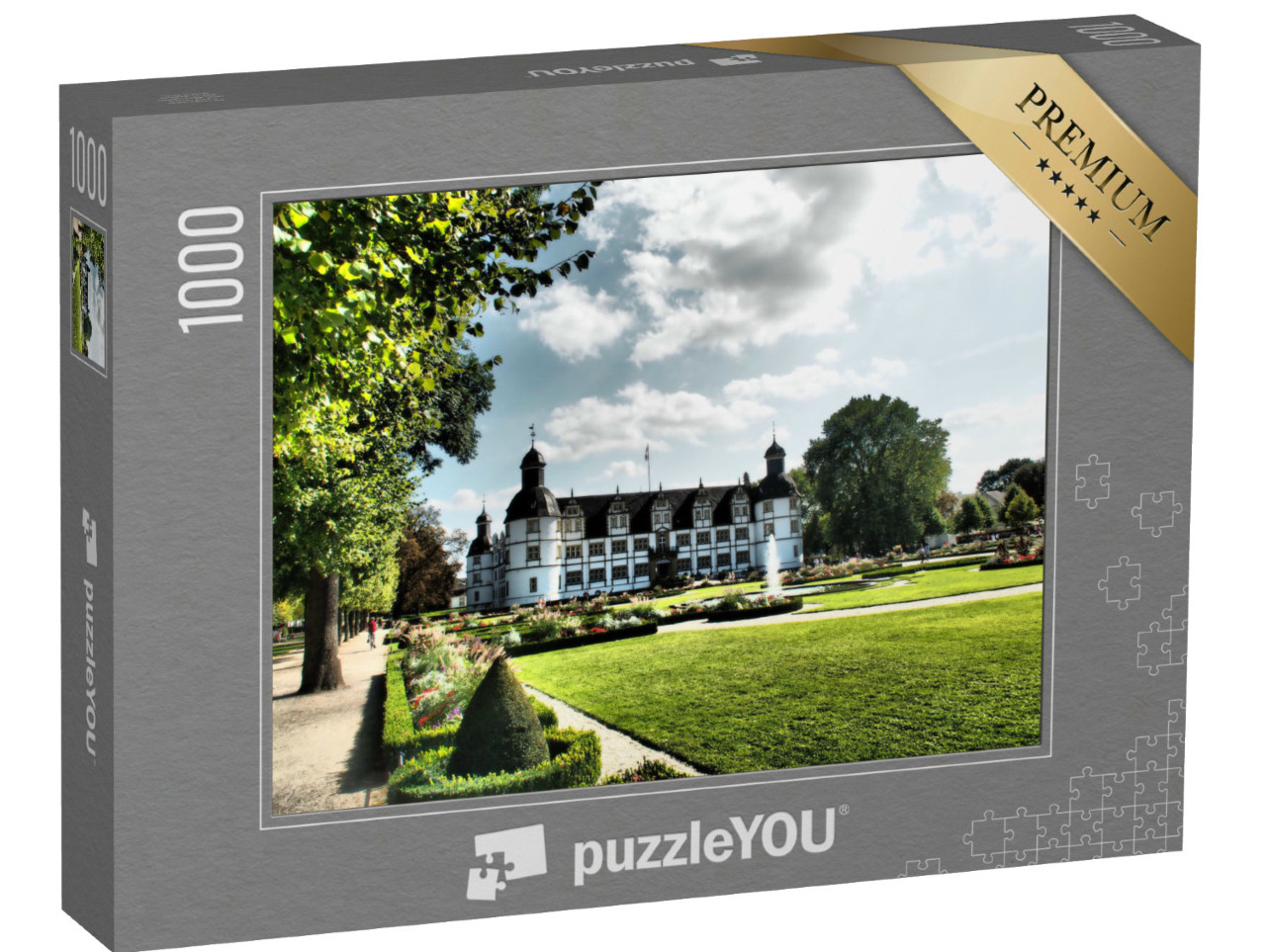 puzzle 1000 dílků „Zámek Neuhaus u Paderbornu“