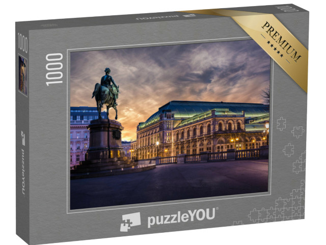 puzzle 1000 dílků „Vídeňská státní opera za úsvitu, Rakousko“