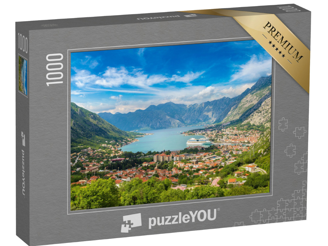 puzzle 1000 dílků „Kotor v létě, Černá Hora“