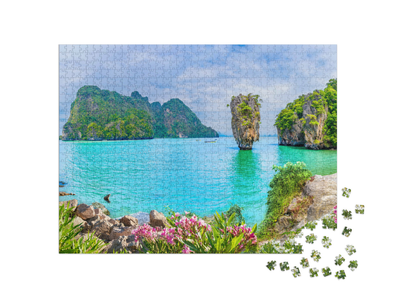 puzzle 1000 dílků „Ostrov Jamese Bonda v zátoce Phang Nga, Thajsko“