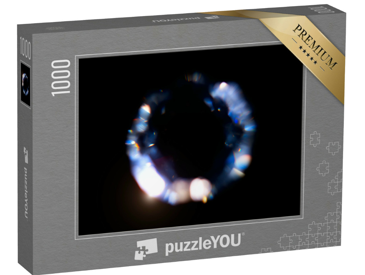 puzzle 1000 dílků „Odlesk objektivu, abstraktní bokeh Světla. Únik odrazu...“
