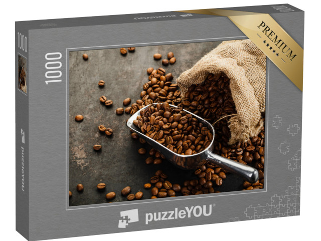 puzzle 1000 dílků „Odměrka na voňavá kávová zrna“
