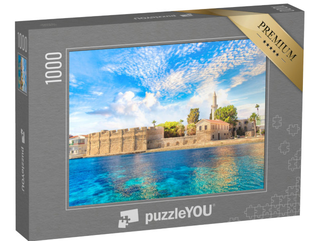 puzzle 1000 dílků „Krásný výhled na hrad Larnaka, ostrov Kypr“