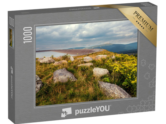 puzzle 1000 dílků „Vodní elektrárna Dlouhé stráně a Praděd, Jeseníky, Česká republika“