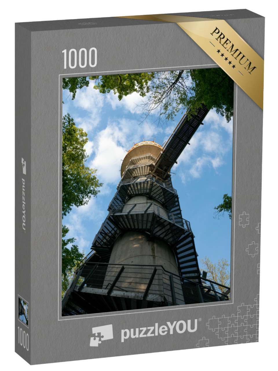 puzzle 1000 dílků „Procházka v korunách stromů v národním parku Hainich“