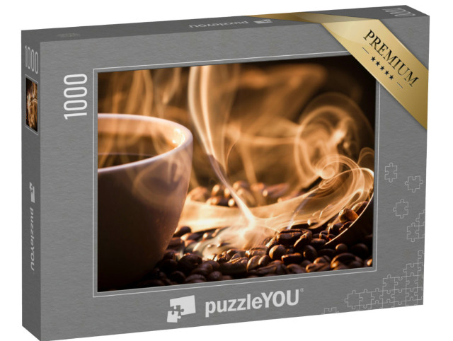 puzzle 1000 dílků „Vůně čerstvě pražených kávových zrn“