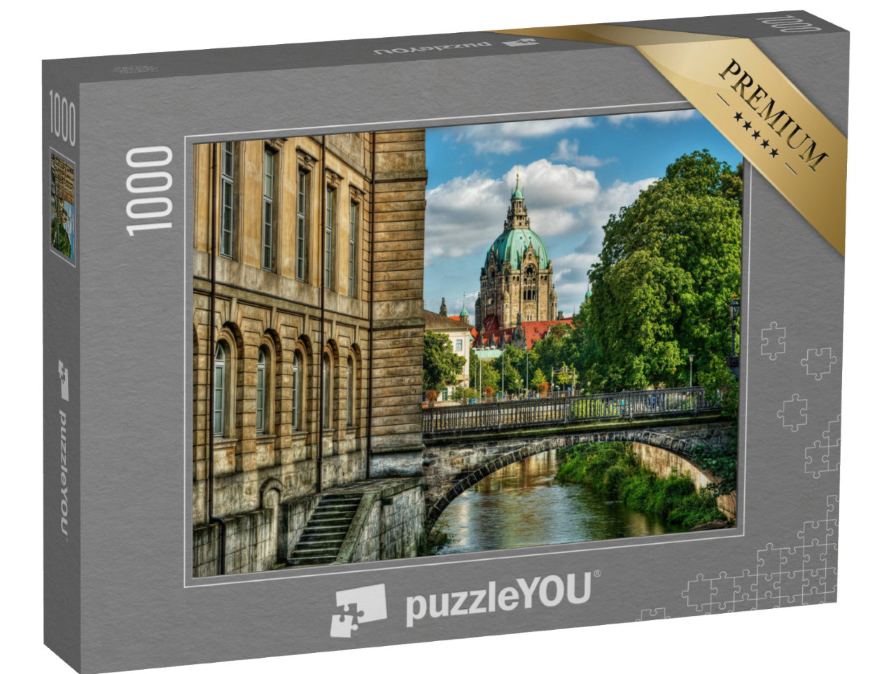 puzzle 1000 dílků „Radnice města Hannover“