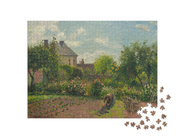 puzzle 1000 dílků „Camille Pissarro - Umělcova zahrada v Eragny“