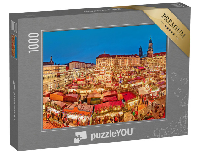 puzzle 1000 dílků „Drážďany o Vánocích, Německo“