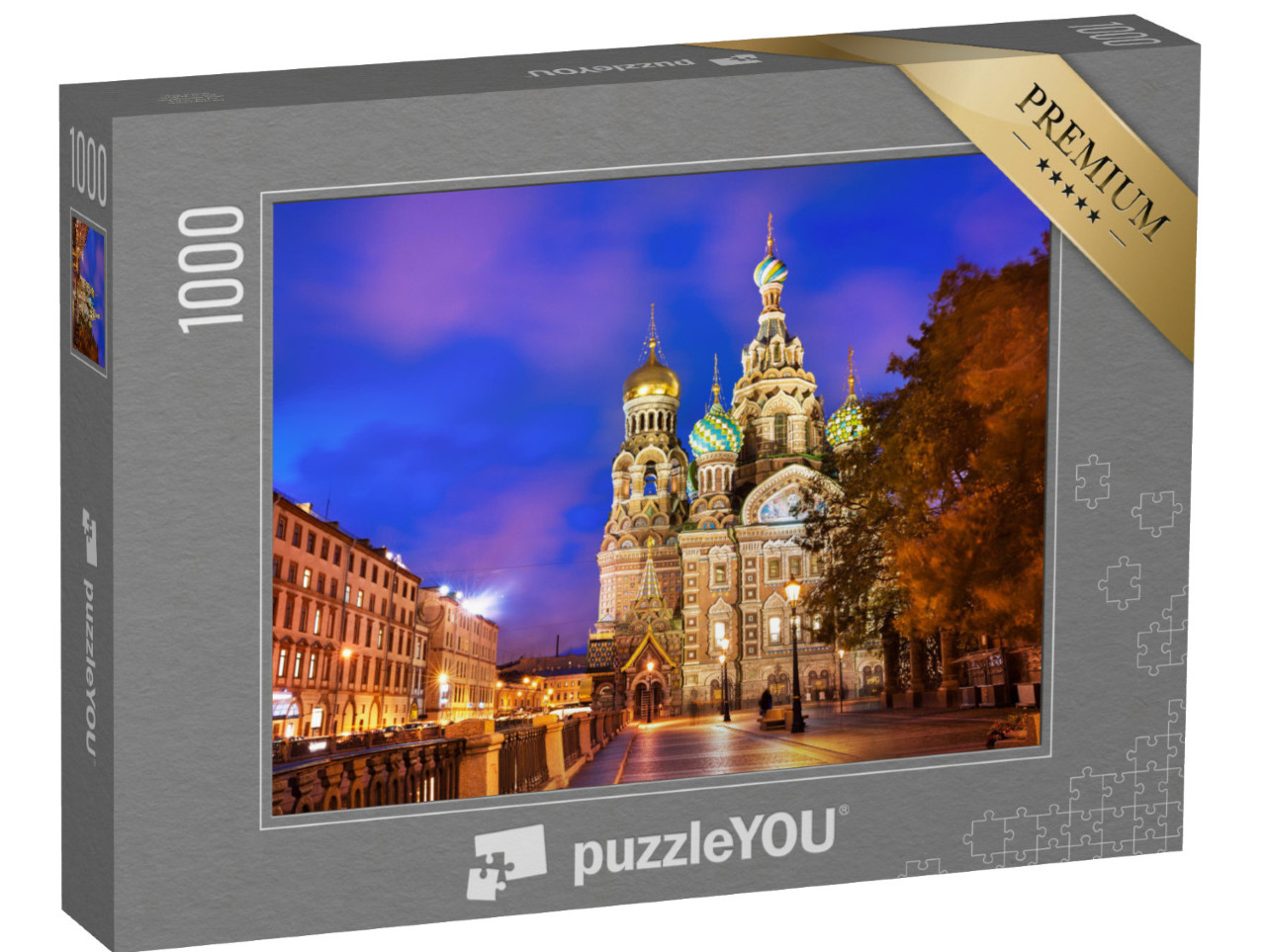 puzzle 1000 dílků „Kostel Kristova vzkříšení, Petrohrad, Rusko“