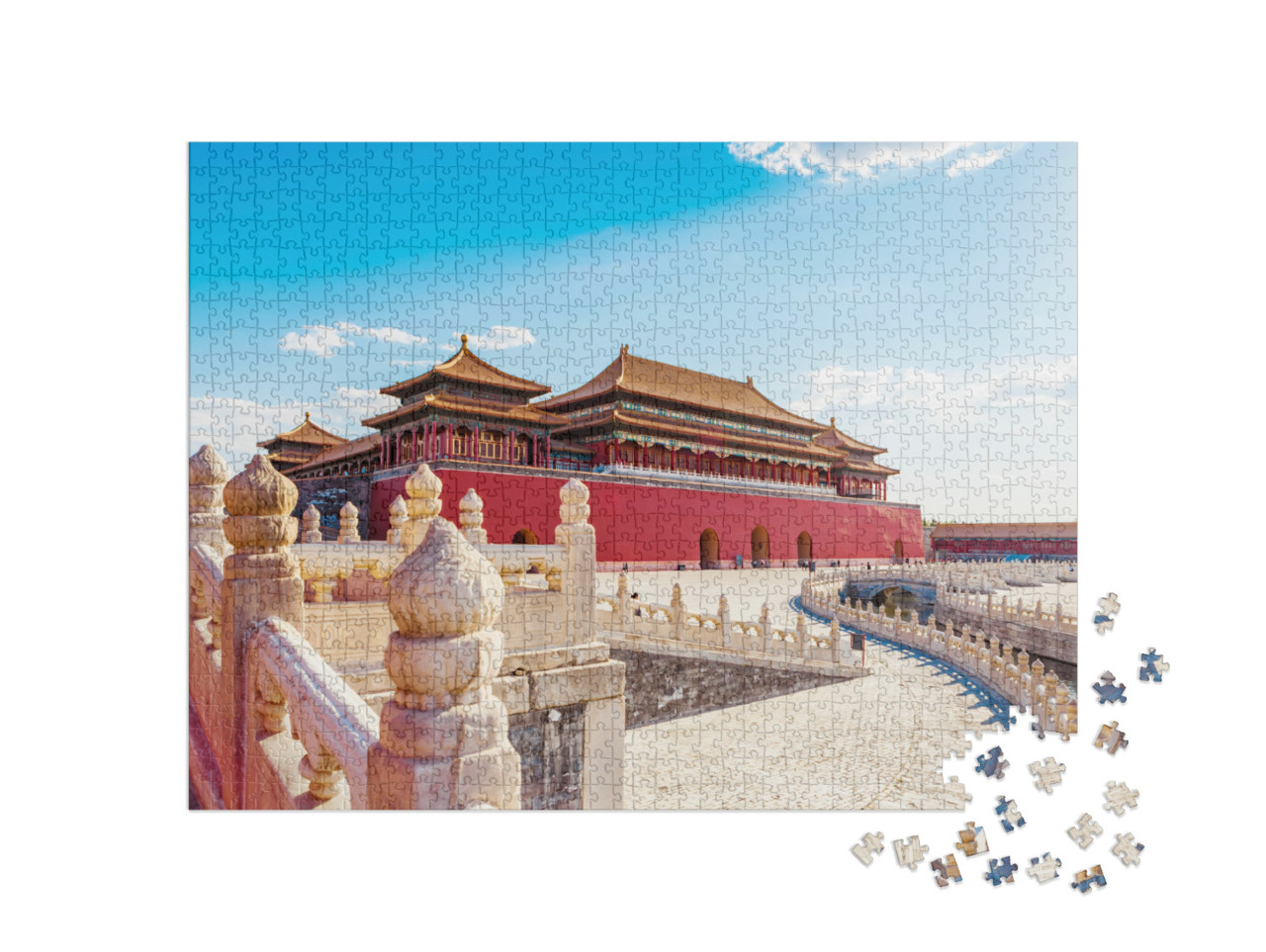 puzzle 1000 dílků „Zakázané město v Pekingu, Čína“