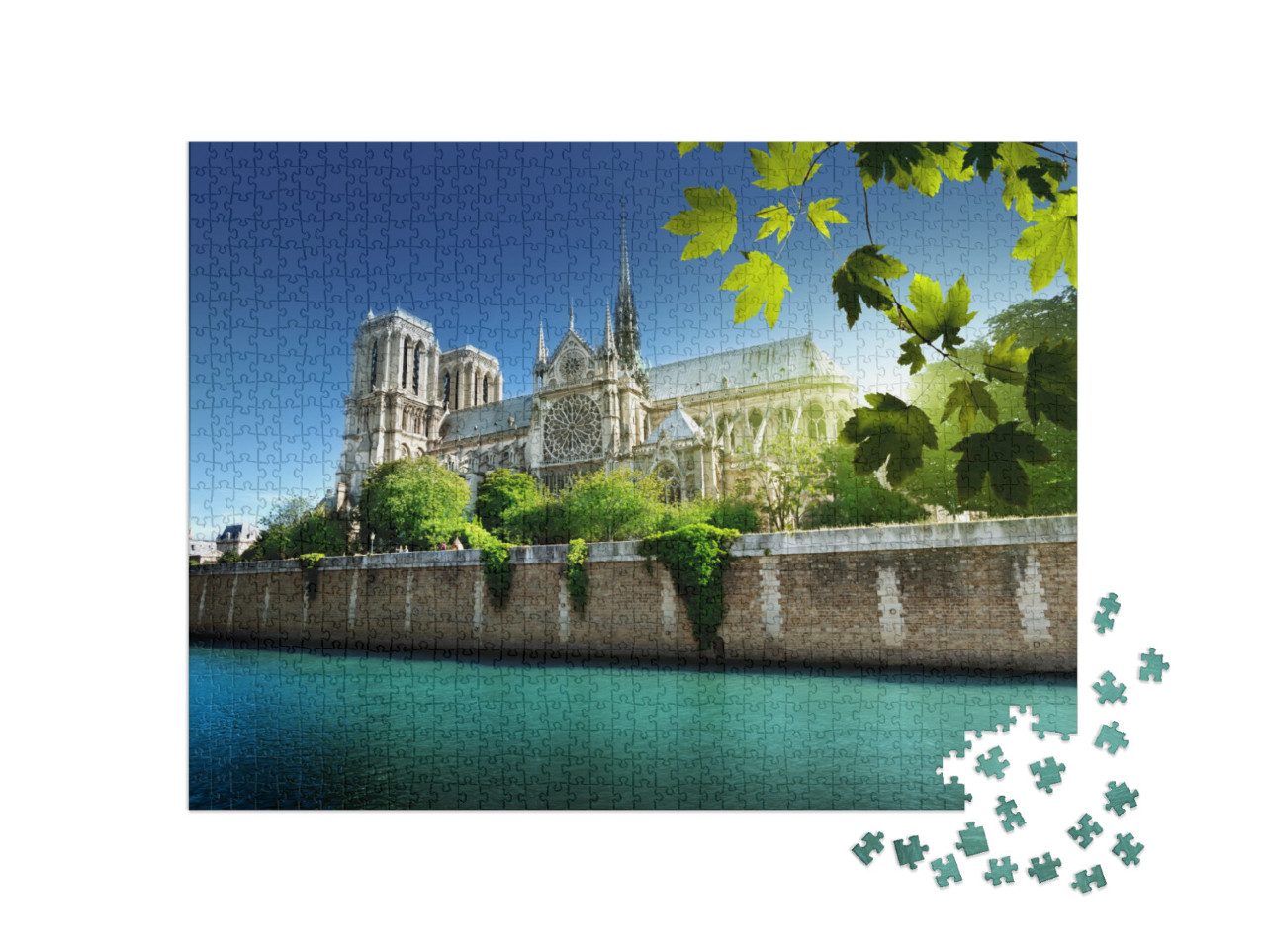 puzzle 1000 dílků „Notre Dame Paříž, Francie“